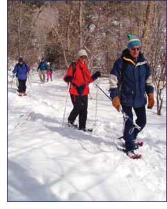 Photo of skiers in Albuquerque's Winter Senior Sports program