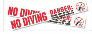 Photo of warning stickers