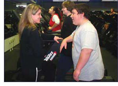 Photo of kids working out with a personal trainer