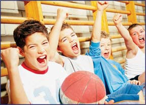 Photo of kids in a gym