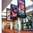 Photo of banners hanging at Wesleyan University