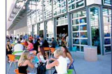 Photo of students sitting outside of the Chandler-Gilbert Community College Student Center