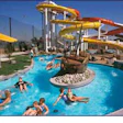 Photo of families floating in a lazy river