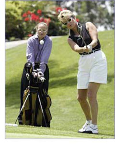 Birgit Koebke playing golf