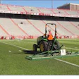 Turf maintenance at the University of Nebraska's Memorial Stadium