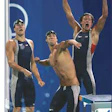 USA's 2004 Summer Olympic swimmers outfitted in Speedo suits