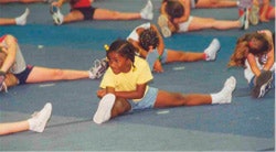 Kids stretching