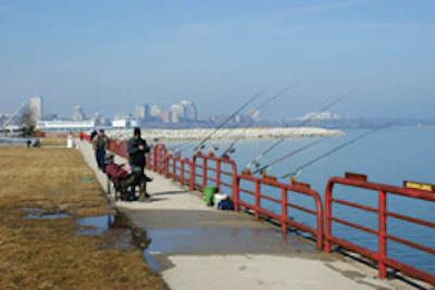 Photo of fisherman at Lakeshore State Park