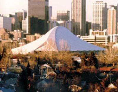 Photo of the Lindsay Park Sports Centre's roof