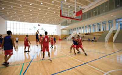 Photo of the Charles Hostler Student Center gymnasium at American University of Beirut