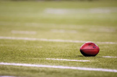 Photo of a synthetic turf football field