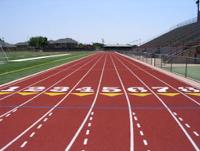 Photo of synthetic track