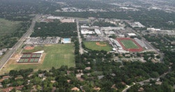 Photo of the Round Rock High School sports field near Austin, Texas