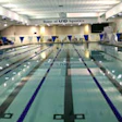 Photo of the 50-meter indoor pool at the University of New Orleans Lakefront Aquatic Center