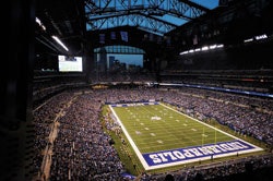 DIRTY 'OIL'Rodent droppings and pyrotechnics fallout have sullied the home of the Indianapolis Colts.