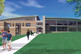 Rendering of the student recreation center at the Cougars of Columbus State University