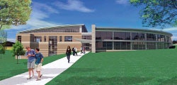Rendering of the student recreation center at the Cougars of Columbus State University