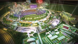 Rendering of a proposed $800 million football stadium in the San Gabriel Valley