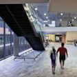 Photo of the Centegra Health Bridge Fitness Center's freestanding staircase