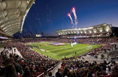 Rio Tinto Stadium, home of Major league Soccer's Real Salt Lake