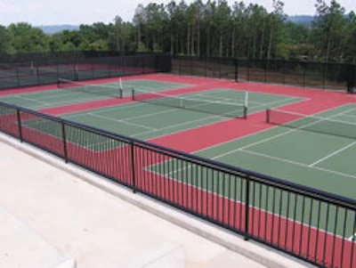 The tennis courts at Homewood (Ala.) Middle School