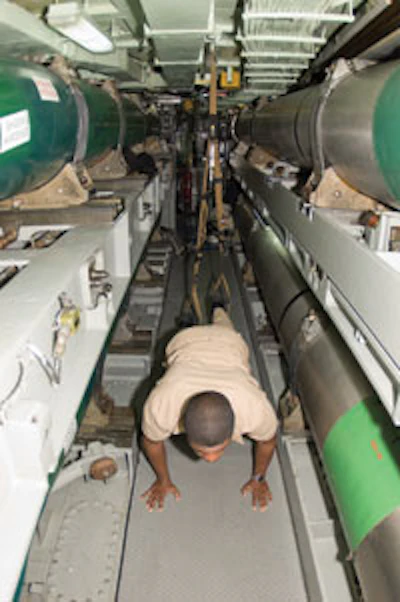 TIGHT FIT The submarine community's lack of space was the biggest challenge for NOFFS developers.