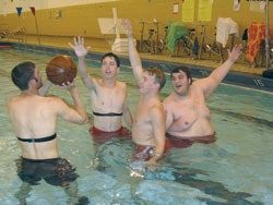 SHOOTING POOL At Fairport (N.Y.) High School, students and athletes participate in aquatics-based physical-education courses and other activities.