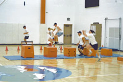 Photo of a physical education class