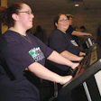WINNING WEIGHS The mother/daughter team of Nicole, left, and Nancy Padilla, worked out at Elevations Health Club during the Great Pocono Weight Race.