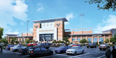 Allen High School Football Stadium (Rendering courtesy of PBK)