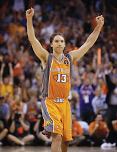 SUN DRESS Steve Nash and his Phoenix teammates voted unanimously to don alternate jerseys during the NBA playoffs to support Arizona's Latino community.