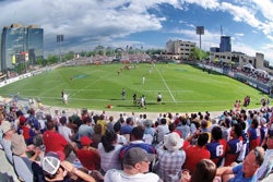 RUGBYTOWN USA Glendale, Colo.'s three-year-old rugby-specific stadium regularly attracts 1,000 or more fans to club games.