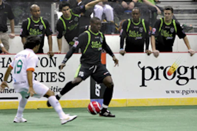 THE WALL One-twos off the boards and rebounds from near-goals are among the unique skills needed to play boarded indoor soccer well.