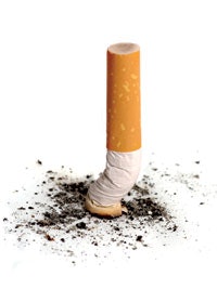 Photo of a cigarette butt