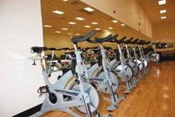 Photo of stationary bicycles at Capital Sports Complex