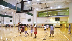 CHANGES AFOOT The diversity of programming in today's rec centers often necessitates a diversity of durable surfaces.