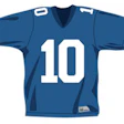 Graphic of a football jersey