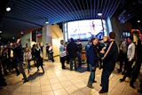 COLOR MATCHES With the help of LCD imagery, Toronto's Air Canada Centre assumes a different look depending on whether the Maple Leafs or Raptors are playing.