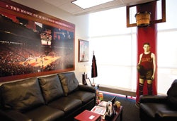 Office of men's basketball coach, Bo Ryan, at the University of Wisconsin