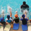 Photo of a youth swimming class