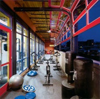 Photo of the covered patio outside the Carbondale (Colo.) Recreation & Community Center