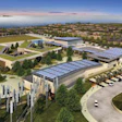 Los Angeles Unified School District's net-zero South Region High School #15 will open next year in San Pedro, Calif., with abundant wind and solar power. (Rendering courtesy of CO Architects)
