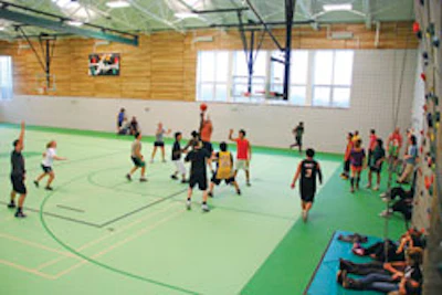 Inside, the view to the north is limited. (Photo courtesy of The Putney School)