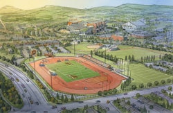 University of Oregon Track & Field Complex (Rendering courtesy of DLR Group)