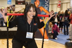 Workout session on the demo stage