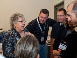 Ruby Newell-Legner speaks to attendees at ABC 2010