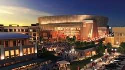 West Haymarket Arena at the University of Nebraska (Rendering DLR Group, BVH Architects and The Clark Enersen Partners)