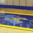 California State University Bakersfield administrators hope a portable all-blue basketball court draws national attention to the Roadrunners this season. (Photo courtesy of California State University Bakersfield)