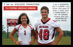 The Athletes Committed organization at Sun Prairie (Wis.) High School encourages students to make wise choices regarding drugs and alcohol. (Image courtesy of Sun Prairie High School)