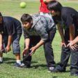 Middle school students practice softball drills during a recent physical education class in Bakersfield, Calif., where officials have laid off half the district's P.E. instructors. (Photo courtesy of Casey Christie/The Californian)